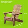 NEW SALE | Adirondack Chair Outdoor Acacia Hardwood Folding Chairs Image 2