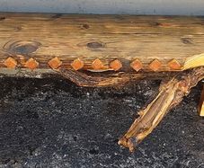 New Rustic Driftwood Stove Mantle / Shelf
