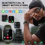 Military Smart Watch for Men 1.96 Inches Outdoor Sports Smartwatch with Answer/Make Call,Fitness watch,Blood Oxygen,Heart Rate and Sleep Monitor Compatible with iPhone and Android Image 3