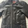 Men's Leather Biker Jacket Image 5