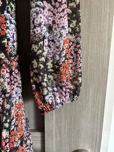 River Island Floral Tiered Dress (uk: 14)