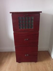 Oak Solid Antique Tollboy Chest of drawers