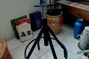 vintage work stool height adjustable