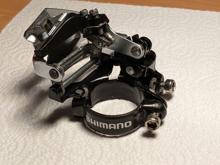 Shimano Tourney 3x7/8-speed front derailleur