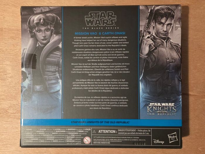 Star Wars Mission Vao & Carth Onasi 6" Scale Black Series New & Unopened