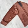 Mens Brown Oversized Zip Cardigan Jacket Image 6