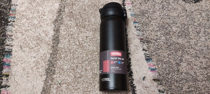 Thermos Superlight Direct Drink Flask - Matt Black BRAND NEW