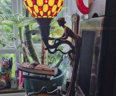 Art Nouveau style table lamp,