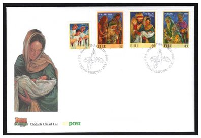 1998 Ireland Christmas Commemorative Stamps An Post First Day Cover (FDC)