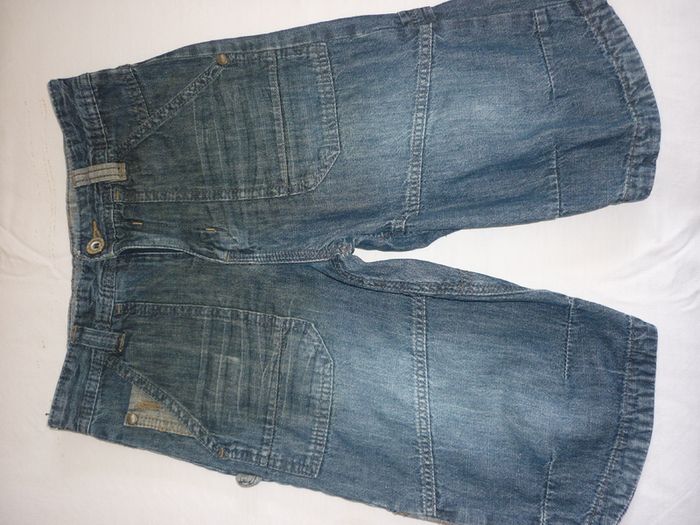 Next blue denim jeans shorts 8 - 10 years