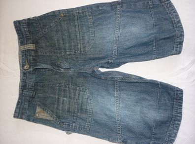 Next blue denim jeans shorts 8 - 10 years
