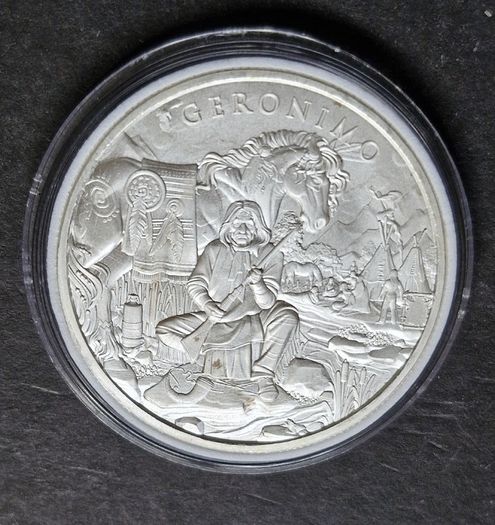 1 Oz Silver Legendary Warriors Geronimo