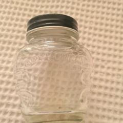 Old glass brylcreem bottle