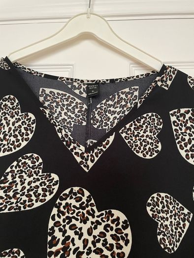 Black Print Tunic Size 16