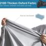 Waterproof Motorcycle Cover, 210D Thickned Oxford Cloth with Lock Holes, for Honda, Yamaha, Suzuki, Kawasaki, Outdoor Protection, 96.46 x 41.34 x 49.21 inch Image 7