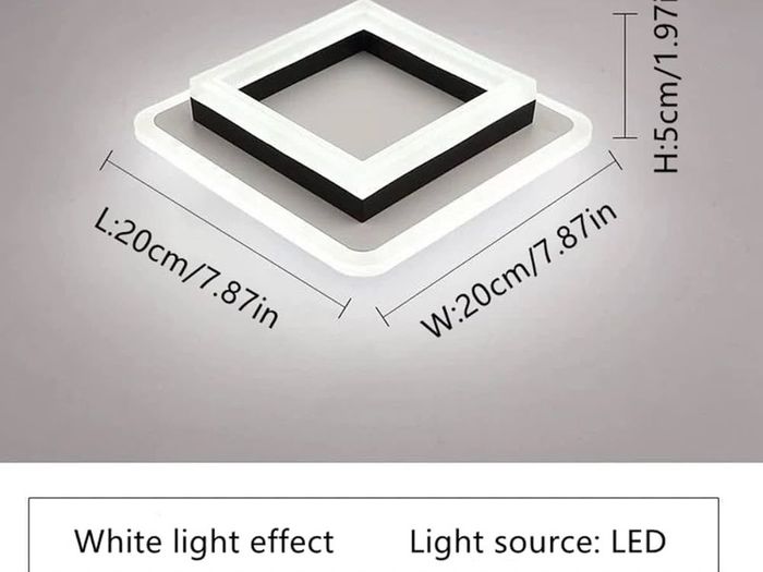 NEW SALE | LED Ceiling Light, 24W Modern Ceiling Lamp, Square LED Ceiling Lights for Bedroom Hallway Office Kitchen Living Room, Cold White 6500K