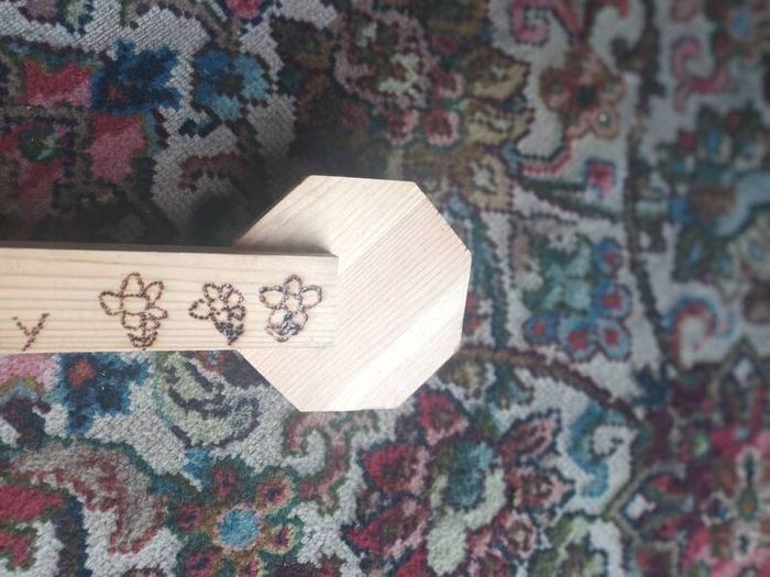 Wooden Key-Shaped Key Hanger