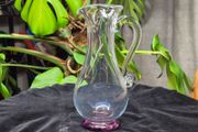 Jerpoint Glass Handcrafted Studio Art Glass Pitcher Purple Base