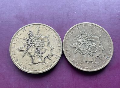 1978 and 1979 10 Francs coins