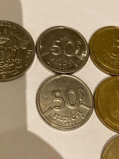 Belgium coin lot of 18 coins