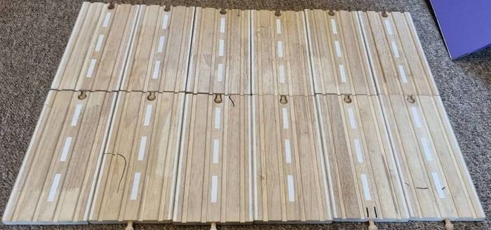 Big wooden railway track