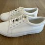 NEXT White Lace Up Trainers Image 4