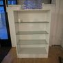 Glass and Metal Shelving Unit Image 2