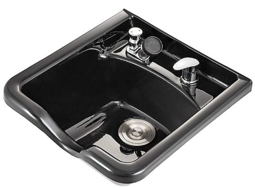 Hair Backwash Basin Shampoo Bowl Sink Black ABS Plastic Salon and Spa For  Beauty Salon Equipment