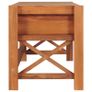 Desk with 2 Drawers 140x40x45 cm Recycled Teak Wood Image 2