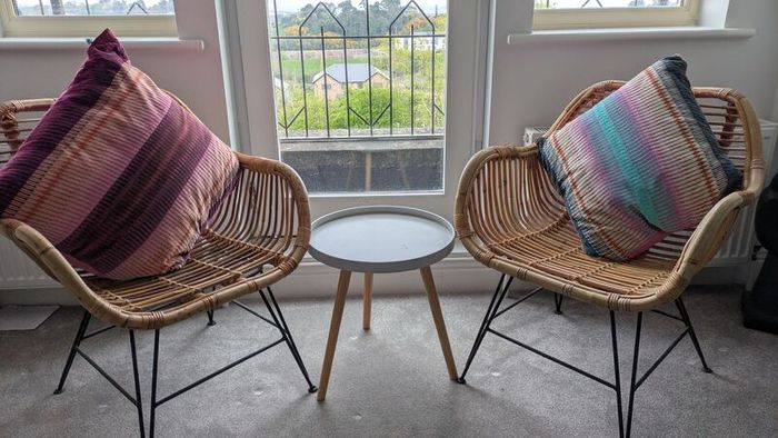 pair of chairs from meadows and Byrne