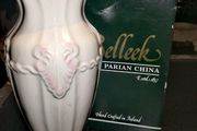 Beautiful Belleek Georgian Shell 9 "vase in box