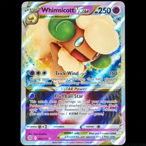 Whimsicott VSTAR 065/172 Ultra Rare Holo Brilliant Stars SWSH Pokemon Card