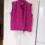 Joules Pink Quilted Casual Jacket Detachable Sleeves S 16/18 Image 3