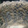 Antique decorative bowl jardiniere fruit bowl offering bowl solid brass bowl  13" x 8" Image 5