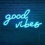 FREE EXPRESS SHIPPING Good Vibes Neon Sign,Neon Light Powered by USB with Switch, Pink Led Neon Light Sign for Bedroom,Wall Decor,Game Room,Party, Bar Decor Image 2