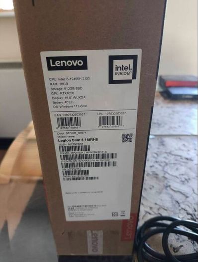 Lenovo Legion Slim 5, Gaming Laptop, like new in the box.