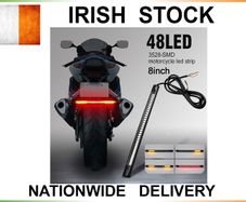 48LED Flexible SMD Strip Motorcycle Car Stop Tail Turn Signal Brake Light