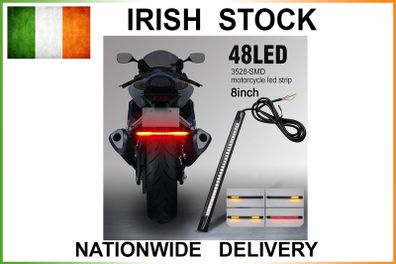 48LED Flexible SMD Strip Motorcycle Car Stop Tail Turn Signal Brake Light