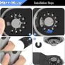 55PCS Titanium Multi Tool Blades, Universal Oscillating Multitool Blades for Wood Plastics Metal Cutting, Quick Release Oscillating Tool Accessories Compatible with DeWalt Makita Dremel and More Image 8