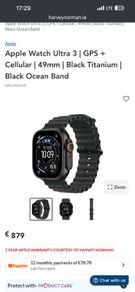 Apple Watch Ultra 3 (with 2 years apple care)