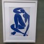 Henri Matisse blue nude framed lithograph Image 4
