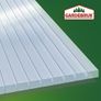 10 x Double Wall Sheets, 6 mm, Can Be Cut to Size, 121 x 60.5 cm, Polycarbonate UV-Resistant, Clear, Twin-Wall Panels, Greenhouse Panels, Multi-Wall Sheets Image 8