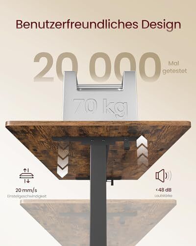 Height Adjustable Desk 140 x 70 cm USB-C Port