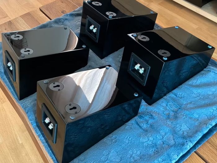 KEF R50 Dolby Atmos Modules Black Lacquer Mint, Boxed, (4 Available)