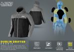 MZB Drifter Reinforced Armoured Motorcycle Hoodie (Black/Grey)