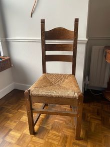 French oak ladder-back chair
