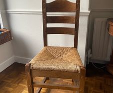 French oak ladder-back chair