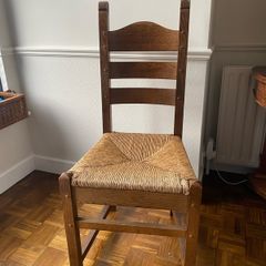 French oak ladder-back chair