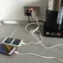 2 Way/Gang Brushed Stainless Steel UK Mains 3 Pin Plug Power Socket With USB Charging Ports and Neons! Image 8