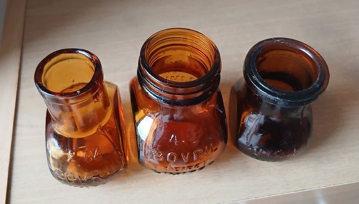 Lot of 3 vintage Virol jars